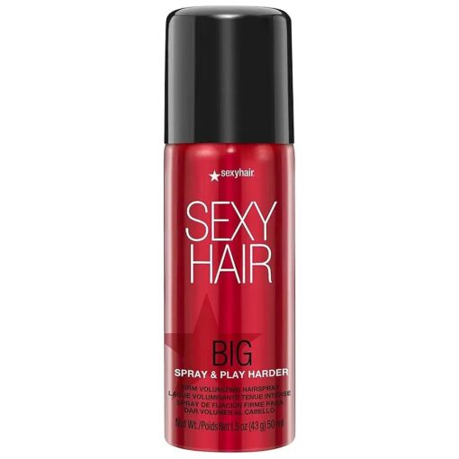 SexyHair Big Spray & Play Harder Firm Volumizing Hairspray | All Day Hold and Shine | Up to 72 Hour Humidity Resistance