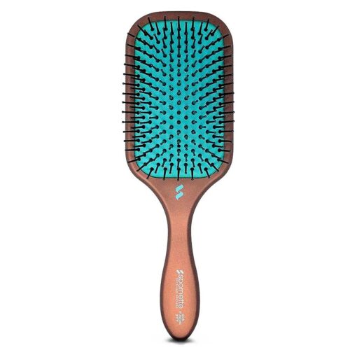 Spornette Ion Fusion Paddle Hair Brush, Ionic Nylon Bristles - For Detangling, Straightening & Smoothing, Medium to Long Hair - All Hair Types For Men, Women and Children