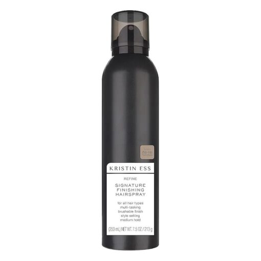 Hair Refine Signature Finishing Hairspray for Hair Styling - Flexible Hold, Brushable Texture, Style Support for Straight, Textured, Wavy or Curly hair, Vegan, 7.5 oz