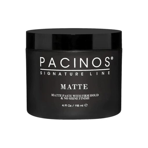 Pacinos Matte Hair Paste - Firm Hold, No Shine, Sculpting & Styling Wax, Long Lasting Definition & Texture, No Flakes, All Hair Types, 4 fl, oz .