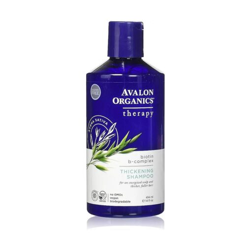 Avalon Organics Thickening Shampoo Complex ( Packaging may vary ), Biotin B, 14 Fl Oz