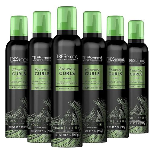 TRESemme Flawless Curls Pack of 6 Nourishing Mousse With Coconut and Avocado Oil 10.5 oz