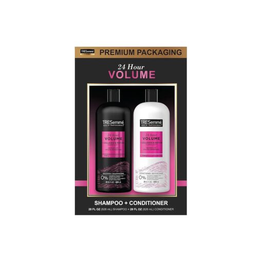 TRESemme Volumizing Shampoo and Conditioner - Salon-Level Hair Care, Sulfate-Free Shampoo and Conditioner Set, Hair Volume Boost, Gift Set for Women, 28 Fl Oz Ea