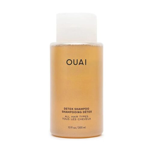 OUAI Detox Shampoo - Clarifying Shampoo for Build Up, Dirt, Oil, Product and Hard Water - Apple Cider Vinegar & Keratin for Clean, Refreshed Hair - Sulfate-Free Hair Care ( 10 oz )