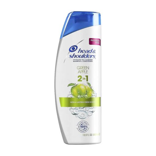 Head & Shoulders 2-in-1 Shampoo & Conditioner, Green Apple, Anti-Dandruff Treatment, 13.5 Fl Oz