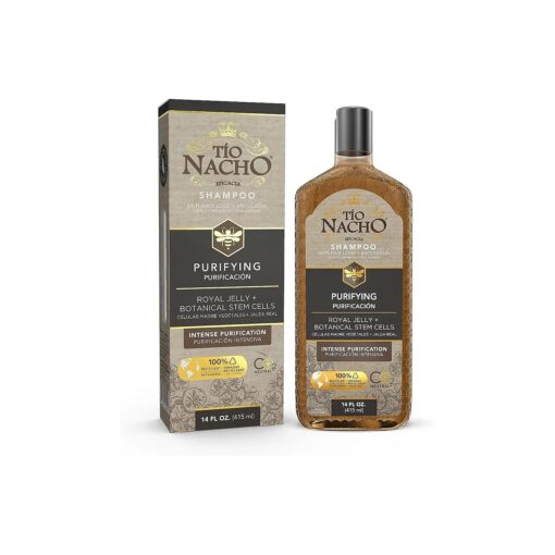 Tio Nacho Shampoo, Purifying with Royal Jelly, Infused with Botanical Stem Cells for Intense Hair and Scalp Purification + Detoxifying Balance, 14 Fluid Ounces