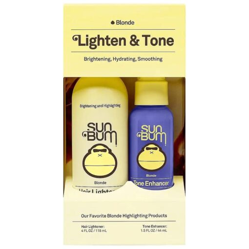 Lighten and Tone Kit | Blonde Hair Lightener and Tone Enhancer Travel Kit | Vegan, Paraben, Gluten and Cruelty Free