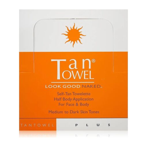 Tan Towel Half Body Plus Self-Tan Towelettes 50 Pack