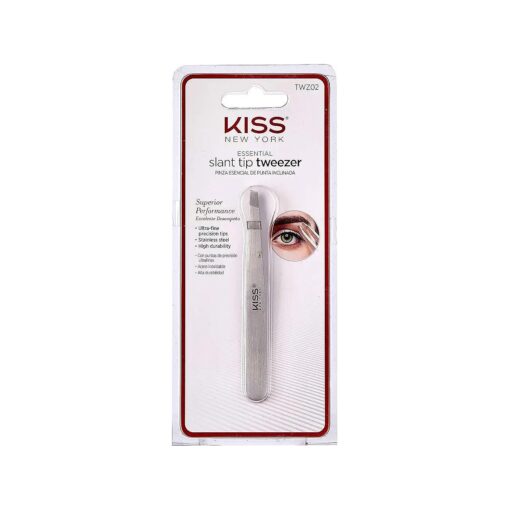 Kiss Slant Tip Tweezer, Ultra-fine precision tips, Stainless steel ( TWZ02 )