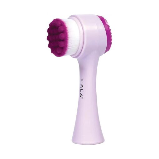 Cala Dual-action purple facial cleansing brush