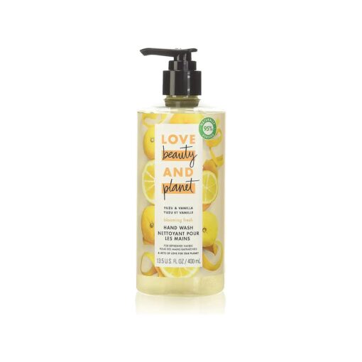 Love Beauty and Planet Hand Wash for Hand Skin Care Citrus Yuzu & Vanilla paraben- and Sulfate-Free, 400 Milliliters