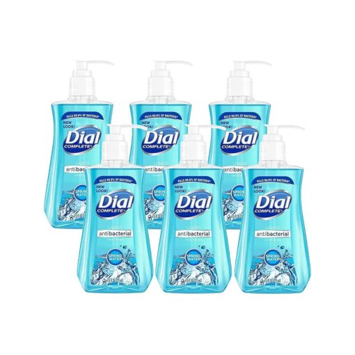 Dial Liquid Hand Soap, Spring Water, 7.5 Fl, Oz, Pack of 6