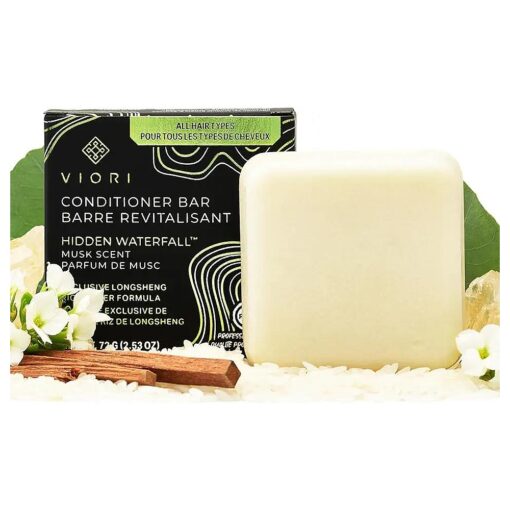 Viori Hidden Waterfall Conditioner Bar Made with Rice Water - Handcrafted All Natural Organic Conditioner