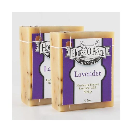 Handmade Herbal Lavender Goat Milk Soap ( 2 Pack - 4.5oz./Bar )