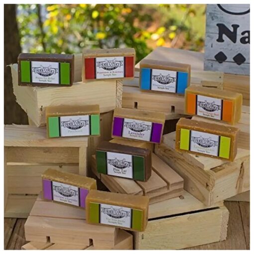 Herbal Handmade Goat Milk Soap Sample Pack ( Scented )