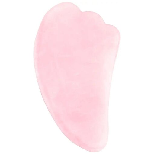 Jovivi Natural Rose Quartz Stone Gua Sha Scraping Massage Tool, Wing-Shape Healing Crystal Guasha Board Facial Massager Traditional Scraper Tool