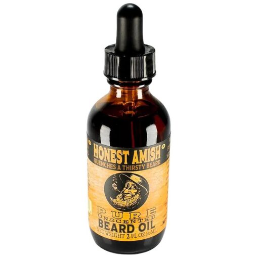 Honest Amish - Pure Beard Oil - 2 Ounce - Fragrance Free