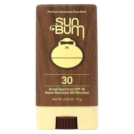 Original SPF 30 Sunscreen Face Stick | Vegan and Hawaii 104 Reef Act Compliant ( Octinoxate & Oxybenzone Free ) Broad Spectrum Moisturizing UVA/UVB Sunscreen with Vitamin E | .45 oz