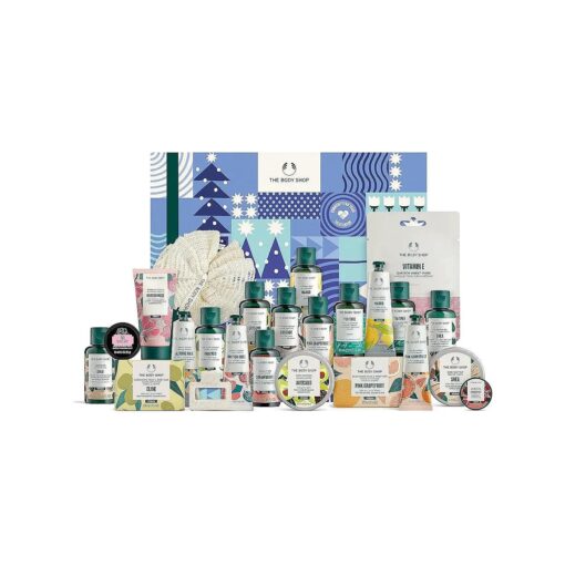 The Body Shop 24-Piece Holiday Beauty Advent Calendar, 24-Piece Holiday Gift Set