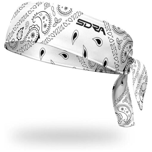 Suddora Paisley Print Bandana Headband, Multi-Sport Boho Style Bandana, Non-Slip Fabric, Unisex Head Accessory for Bikers