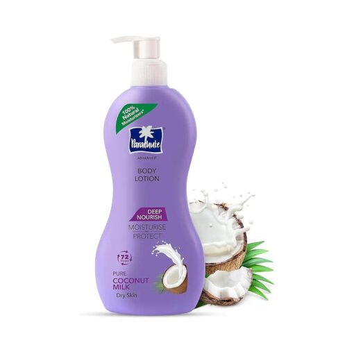 Parachute Advansed Deep Nourish Body Lotion with Pure Coconut Milk| For Women & Men |Restore Dry Skin| 100 % Natural, 72h moisturization |13.5 Fl.oz .