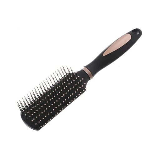 Anti-Static Massage Hair Brush for Men and Women Adults and Kids Nylon Bristle Pins Brushes Blow Dry Detangle Hairbrush Comb for All Wet or Dry Hair Types Styling - Rectangle