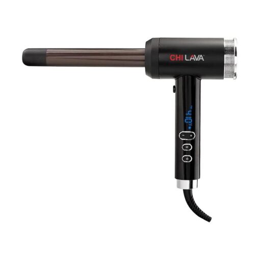 CHI Volcanic Lava Ceramic Curl Shot 1" Curling Iron With Cool Shot Locks In Curls, Durable Barrel, Smooth Glide, Ionic Shine., Black, 1 pounds