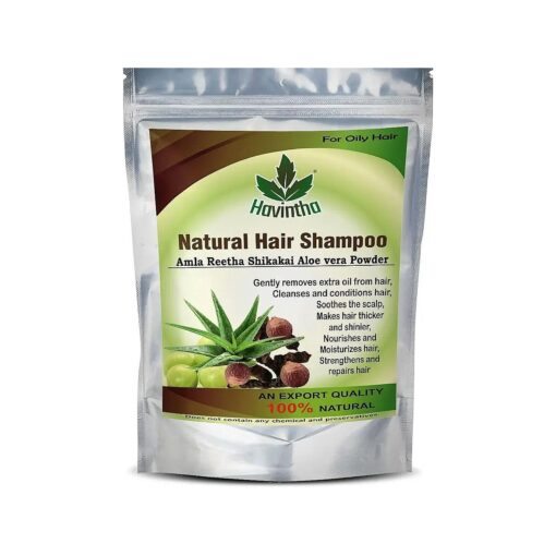 Havintha Natural Amla Reetha Shikakai And Aloevera Powder Shampoo For Oily Hair| Organic Powder for Hair Growth