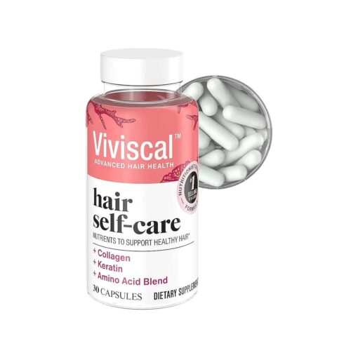 Viviscal Hair Self-Care Supplement, Blend of Nutrients to Support Healthy Hair, Fortify Hair 's Natural Beauty and Support Keratin Formation, Hair Vitamins, 30ct - 1 Month