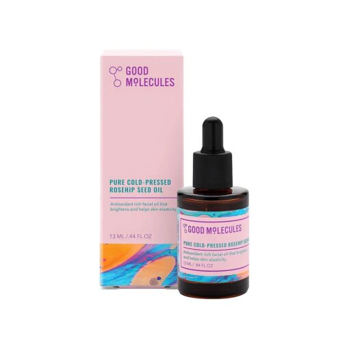 Good Molecules Pure Cold-Pressed Rosehip Seed Oil - Moisturizing, Anti-Aging Facial Oil to Plump, Balance, Hydrate - Natural Skincare for Face