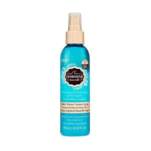 Hawaiian Sea Salt Makin Waves Texture Hair Spray With Coconut Oil, Pearl Extract & Blue Seakale, 6 Oz