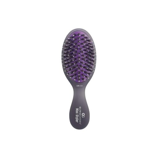 Olivia Garden OG Brush Styler, To Smooth and add Shine, All hair Types, removable cushion for easy cleaning, scalp hugging for scalp massage, gentle, for wet or dry hair, for women, men and children