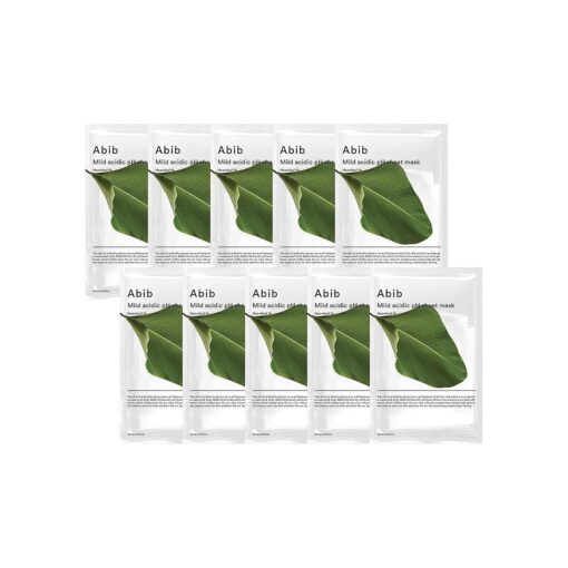 Abib Mild acidic pH sheet mask Heartleaf Fit 30ml ( 10pcs )