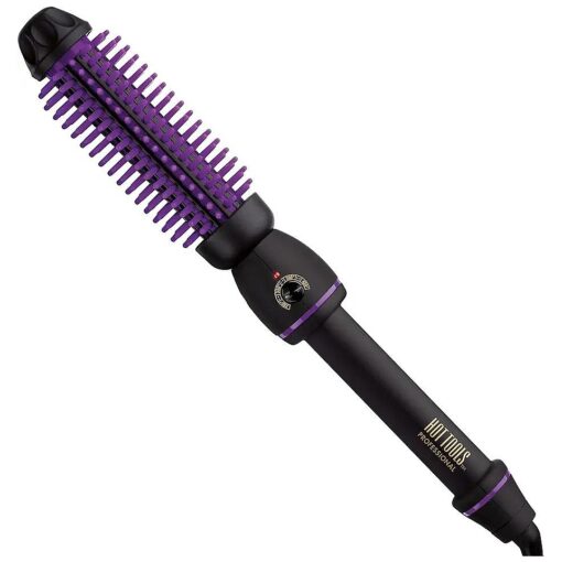 Hot Tools Pro Artist Heated Silicone Bristle Brush Styler | Helps create Volume and Fullness ( 1 in ), 1146