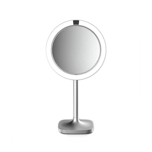 HoMedics Beauty Mirror with Approach Sensor, Magnifying LED Mirror, Heavy Base for Stabilised Use, Bright Illumination, Distortion-Free Mirror Glass, 7X Magnification, Cordless and Rechargeable