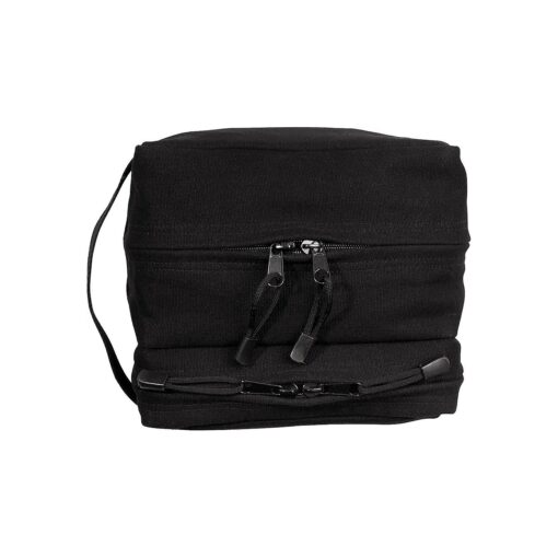 Rothco Canvas Dual Compartment Travel Kit, Black