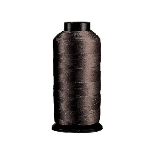 Bonded Nylon Hair Weaving Thread - Heavy Duty & Thicker String Hair Threads for Hair Extensions, Real & Synthetic Dreadlocks, Custom Wigs, Braids, 4oz-1400m/spool ( Dark Brown )