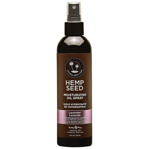 Hemp Seed Moisturizing Oil Spray - 8 oz - Smooth, Moisturize & Protect Skin - With Vitamin E + Hemp Seed, Coconut & Avocado Oils - Vegan, Cruelty Free