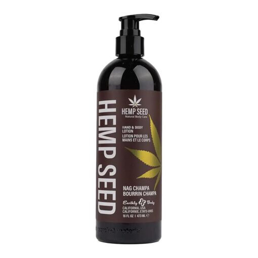 Hemp Seed Hand & Body Lotion - Soothe Dry Skin - Argan Oil, Hemp Seed Oil - Light, Non-Greasy Formula - Vegan & Cruelty Free