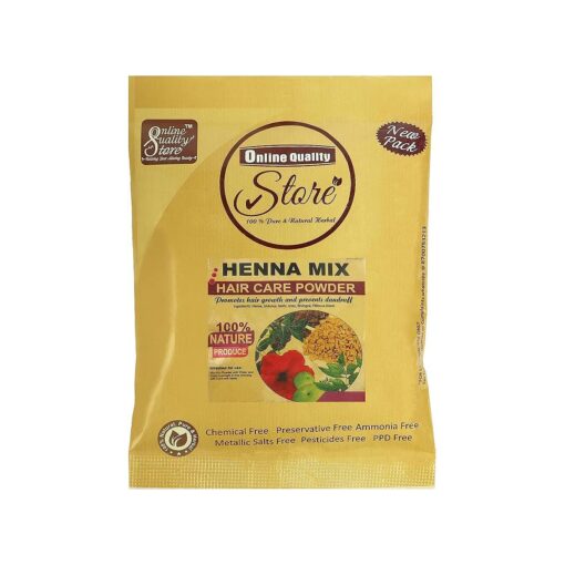 Henna Mix Powder With Shikakai, Methi, Amla, Bringraj, hibiscus, Neem and Heena for Hair Wash|Mehndi Mix powder|Herbal hair care powder|Natural Organic Henna Powder For Hair,50g