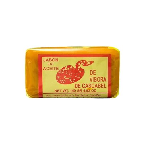 Jabon de aceite de vibora de cascabel ( 140g ) jabon para la cara y todo el cuerpo- Ayuda a eliminar el acne y pano/Rattlesnake soap ( 4.93 ( 1 )