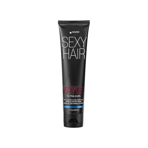 SexyHair Style Ultra Curl Support Styling Creme-Gel, 5.1 Oz | High Control | Adds Definition and Long-Lasting Shape