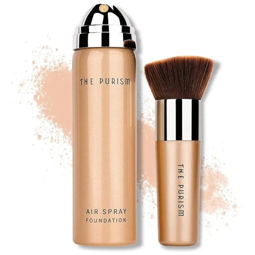 Flawless AirBrush Foundation High Coverage Foundation Smooth Creamy Matte Spray Foundation Makeup Kit For Mature Skin With Natural Nude Finish ( 2 # Warm Porcelain )