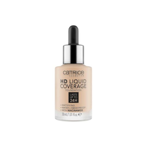 Catrice | HD Liquid Coverage Foundation | High & Natural Coverage | Vegan & Cruelty Free ( 010 | Light Beige )