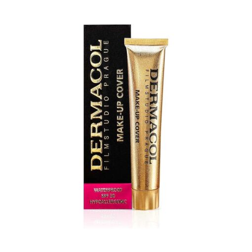 Dermacol - Full Coverage Foundation, Liquid Makeup Matte Foundation with SPF 30, Waterproof Foundation for Oily Skin, Acne, & Under Eye Bags, Long-Lasting Makeup Products, 30g, Shade 225