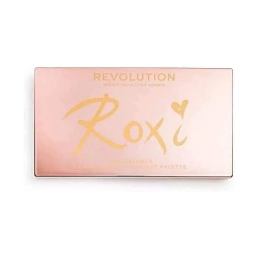 Makeup Revolution X Roxxsaurus Highlighter & Contour Palette, Sculpt, Define & Illuminating Makeup Palette, 8 Shades, Vegan & Cruelty Free, 8 x 0.052 oz .