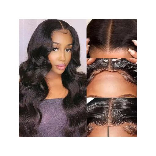 Wear and Go Glueless Lace Closure Wig for Beginners - 5x5 HD Lace, 180 % Density Body Wave, Pre-Plucked and Pre-Cut - 26 Inch