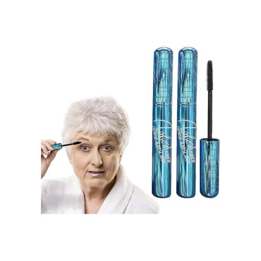 Mascara for Older Women 60 Plus, Mascara for Seniors with Thinning Lashes, Hypoallergenic Mascara Sensitive Eyes, Mascara Black Volume and Length, Black Mascara Waterproof Smudge Proof, Black ( 2pc )