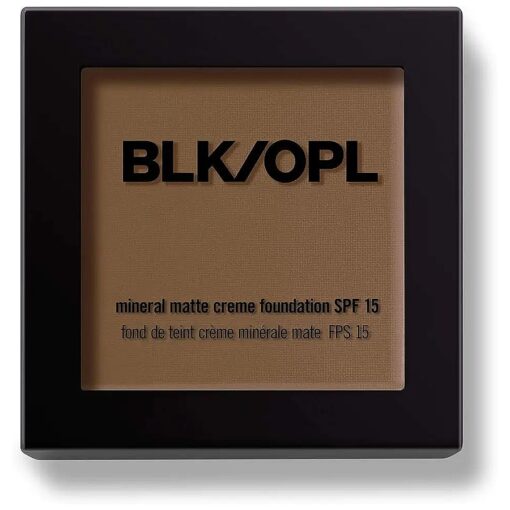 BLK/OPL Mineral Matte Creme Powder Foundation SPF 15, Au Chocolat -- enriched with aloe and Vitamins C & E, cruelty-free