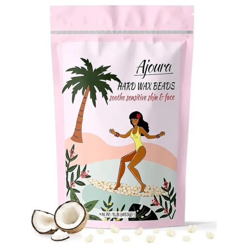 1lb Refill Wax Beans for Hair Removal Kit, Brazilian Coarse Waxing for Bikini, Face, Eyebrow, Back, Chest, Legs, Armpit, At Home Waxing Beads for Women Men